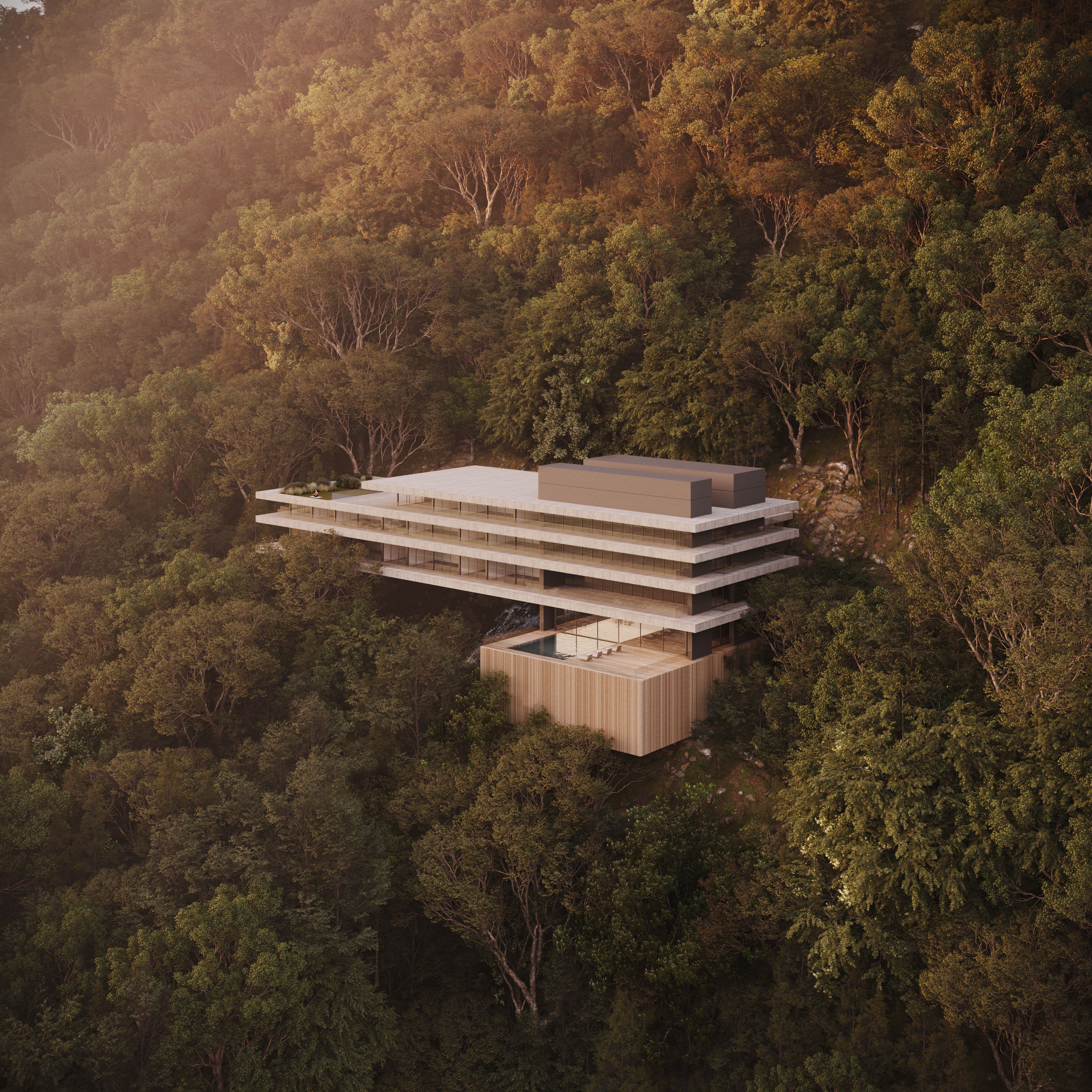 Edificio residencial de montaña en Villa La Angostura, Patagonia