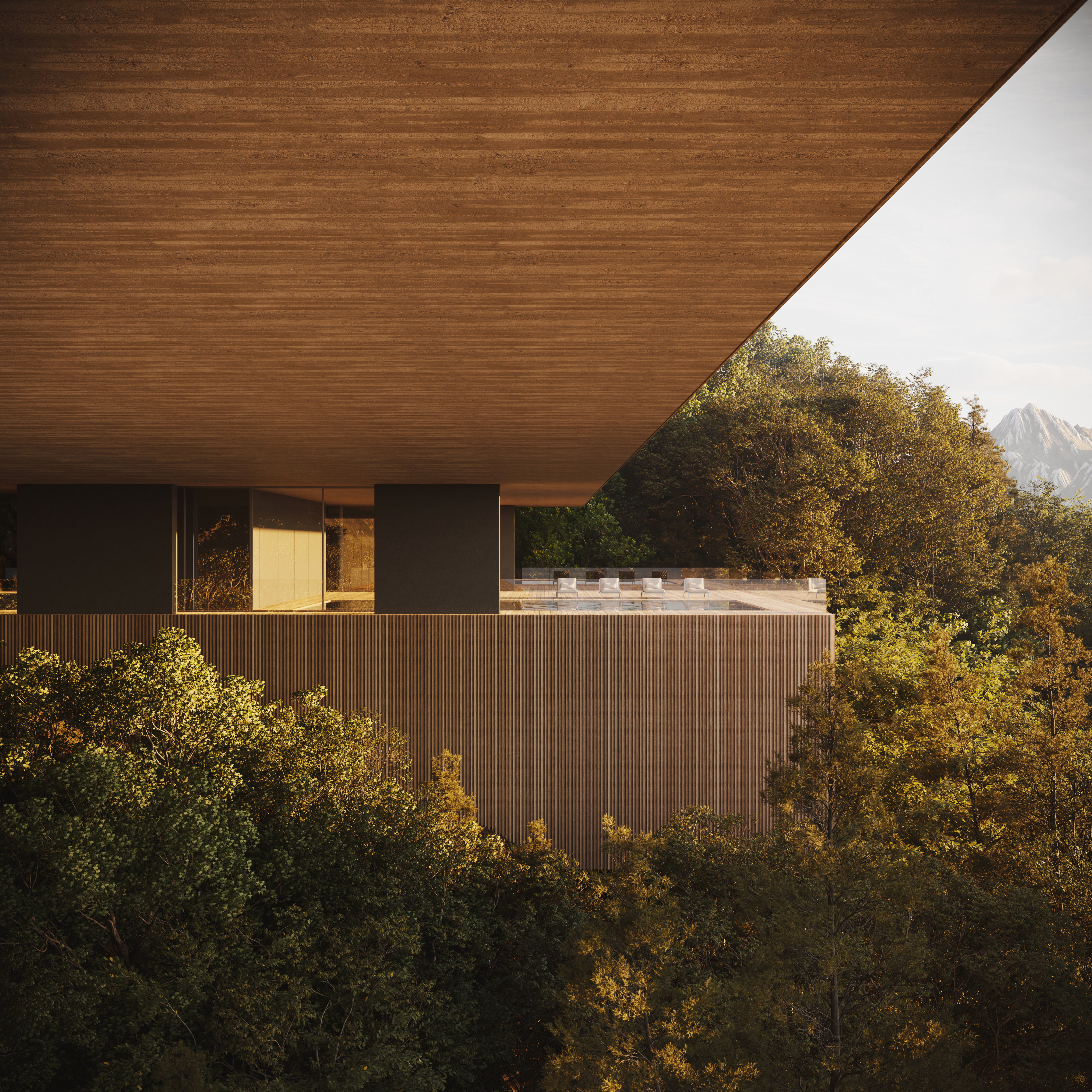 Arquitectura de montaña integrada al paisaje patagónico