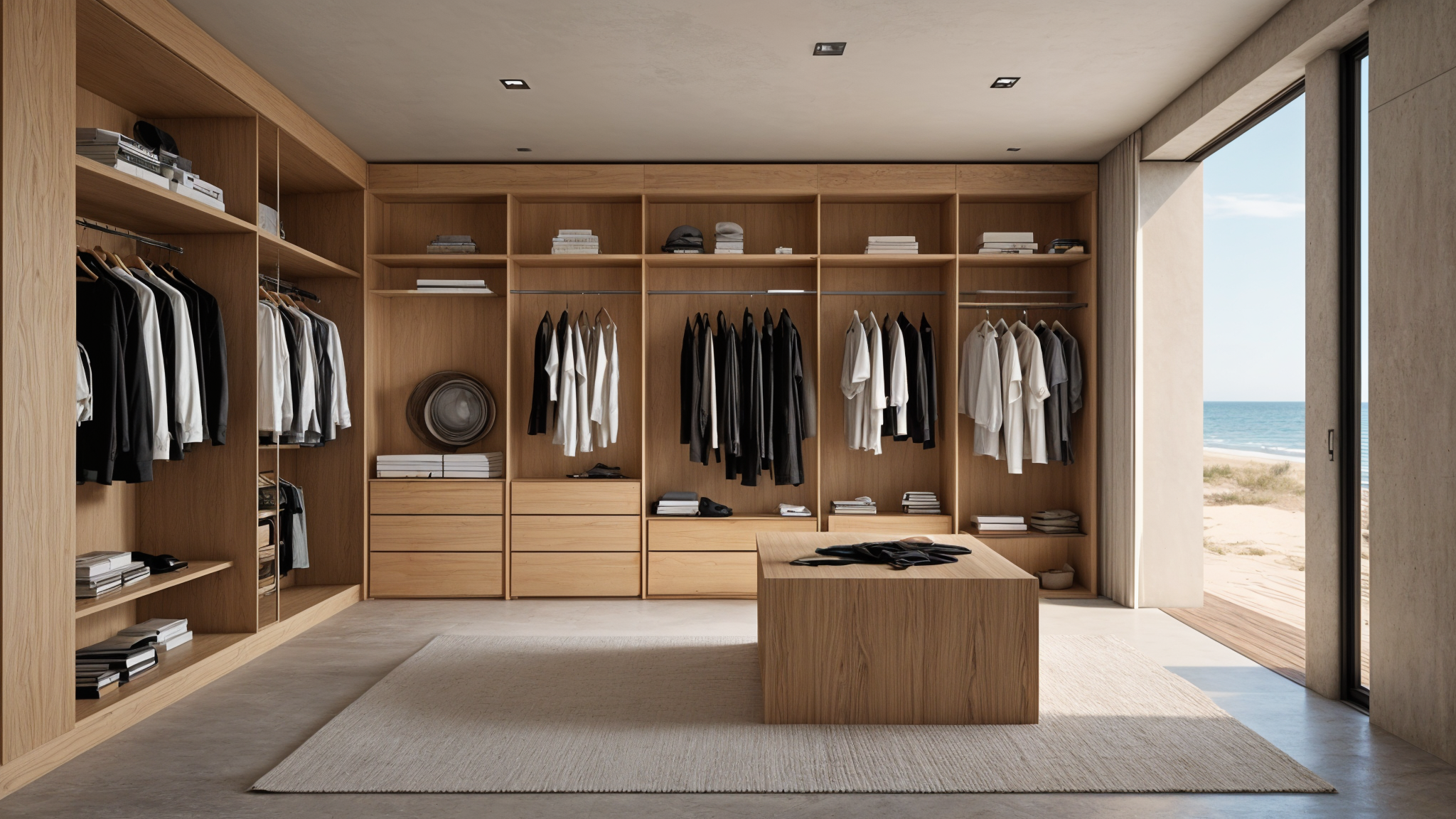 Fachada contemporánea casa en costa uruguaya