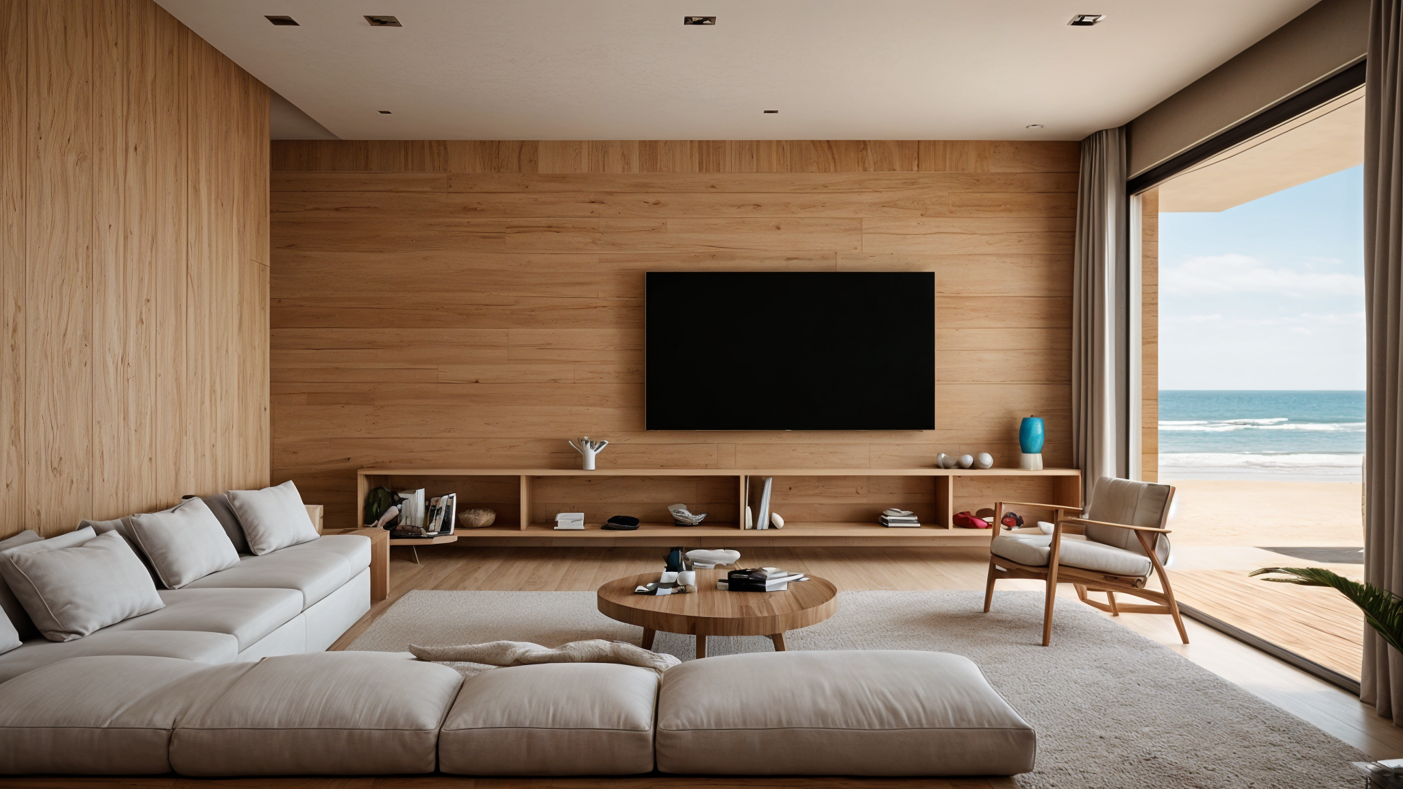 Materialidad noble en vivienda residencial Uruguay