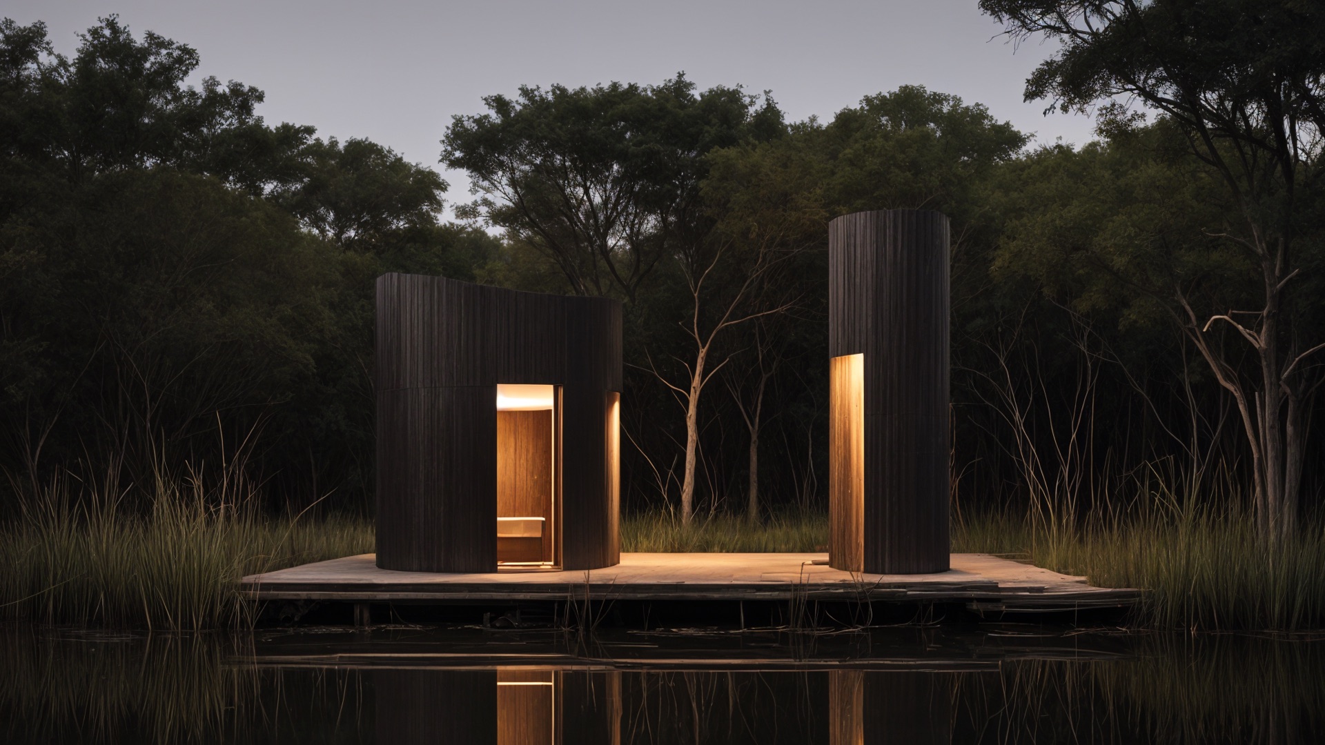 Interior tiny house diseñada por Parral Ferrero Arquitectos