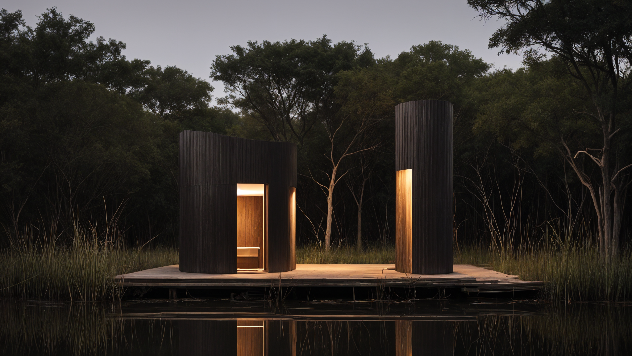 Interior tiny house diseñada por Parral Ferrero Arquitectos