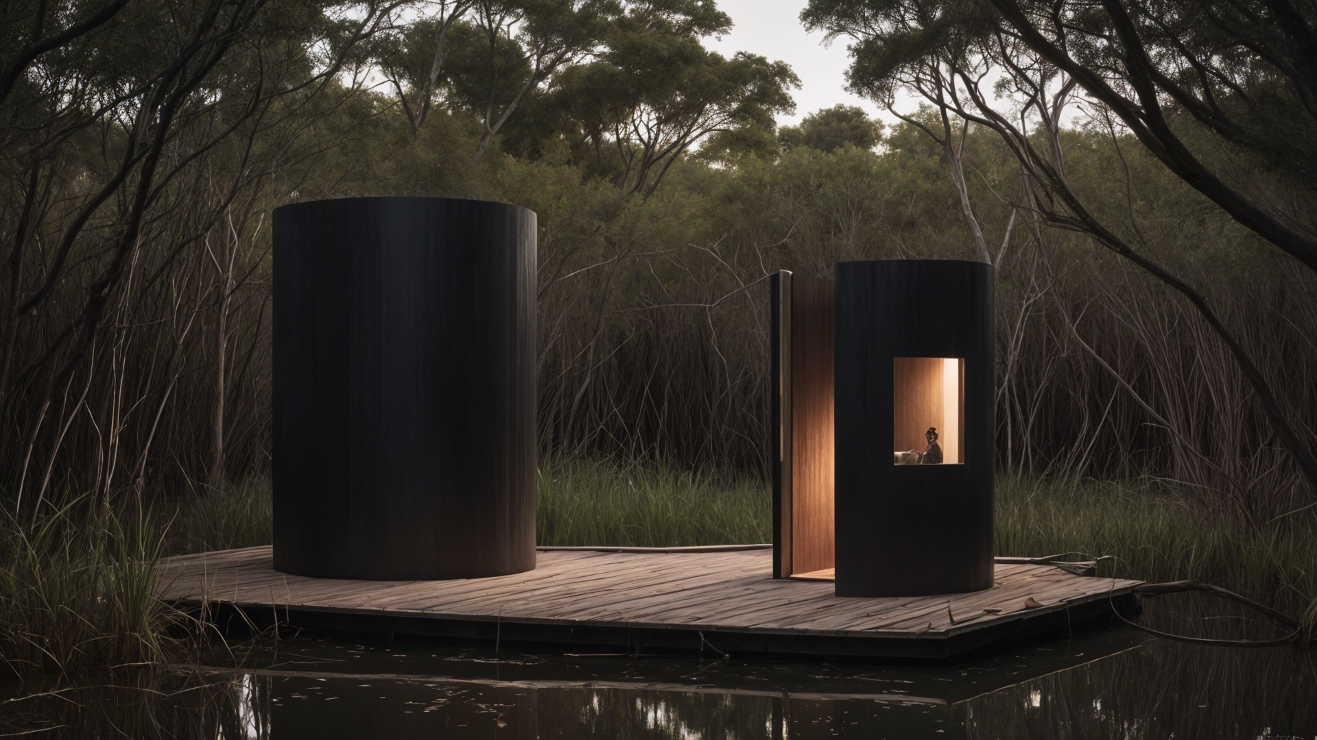 Detalle constructivo tiny house hotel boutique Delta